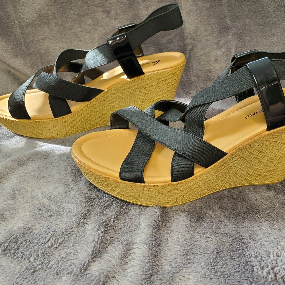 Lane Bryant Black Strappy Espadrilles